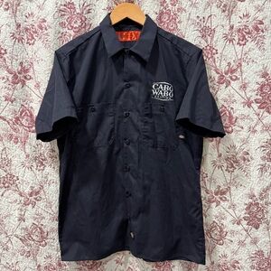 Dickies Cabo Wabo Cantina Work Shirt M Black Button Up